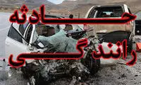 وحشت سرنشینان خودروی سواری از برخورد کمپرسی با پل