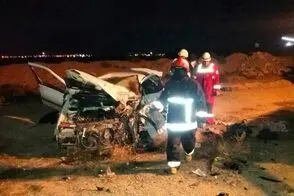 اولین ویدئو از تصادف هولناک امشب در جاده کاشان