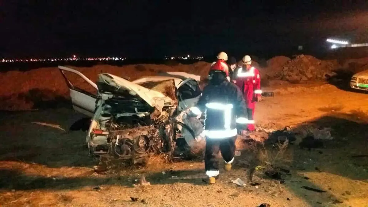 اولین ویدئو از تصادف هولناک امشب در جاده کاشان