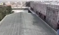 تصاویری از کارگاه وزارت دفاع بعد از حمله دیشب 