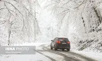 انسداد ۴ محور به دلیل بارش سنگین برف