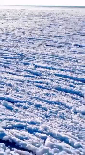 دریای خزر یخ زد!