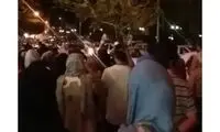 اعتراض شبانه مردم همدان به مشکل بی‌آبی