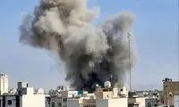 لحظه اصابت موشک و انفجار در خیابان صابونچی