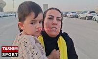 یک بانوی سپاهانی امروز درس هواداری داد
