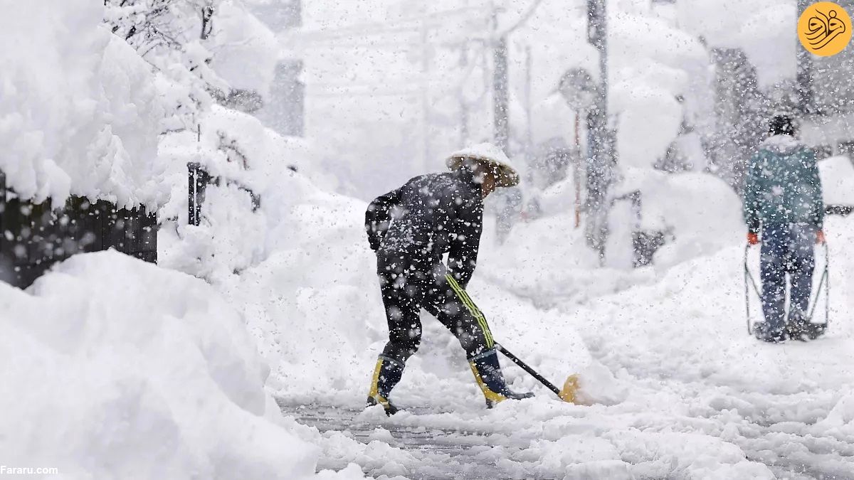 بارش ۷۰ سانتی‌متر برف در ژاپن در یک روز