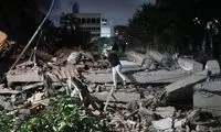 لحظه فرو ریختن یک ساختمان در ونزوئلا بر اثر زلزله