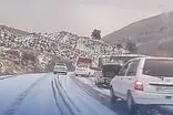 بارش برف ارتفاعات کرمان را سفیدپوش کرد