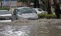 وضعیت عجیب گلستان پس از بارش شدید باران 