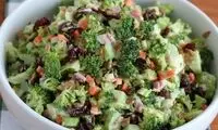 طرز تهیه سالاد بروکلی، سالاد رنگارنگ و خوشمزه