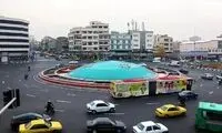 اولین عکس از مجسمه زانو زدن پادشاه رم در میدان انقلاب 
