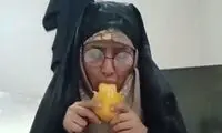 خوردن انبه برای بلاگر زن دردسر شد