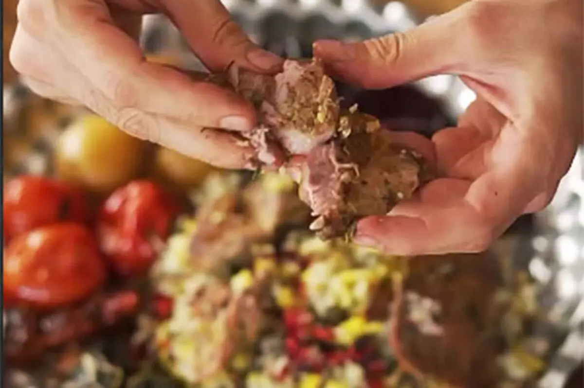 سبزی پلو سمنانی؛ ترکیب جذاب سبزی، گوشت و بادمجان