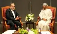 قابی از دیدار وزیران امور خارجه ایران و عمان در مسقط