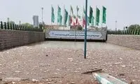 عکسی عجیب و ترسناک از سیلاب در یزد