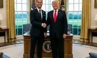 کلیپ کاخ سفید از قهقهه رونالدو در کنار ترامپ