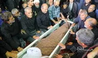 پیکر آیت الله صانعی در قم به خاک سپرده شد
