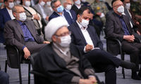 اولین تصاویر از علی لاریجانی در یک مراسم رسمی