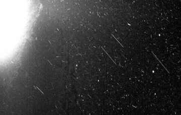 تصویری از بارش سنگین برف و کولاک در فضا!