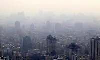 تصاویری از لایه آلودگی شدید هوا بر سر تهران 