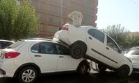 صحنه عجیب از تصادف زنجیره‌ای در بزرگراه هاشمی رفسنجانی تهران