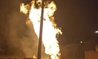 مهار آتش‌سوزی لوله گاز در جنوب تهران