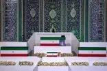 اقامه نماز بر پیکر رهبر شهید و ۴ عضو خانواده ایشان