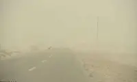 طوفان مسیر زاهدان - بم را بست