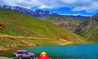 دریاچه هویر دماوند برای اولین‌بار خشک شد
