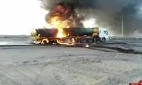 مهار آتش‌سوزی تانکر ایرانی با کمک آتش‌نشانان افغانستانی