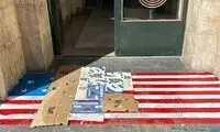 ماجرای پرچم آمریکا روی زمین دانشکده علوم سیاسی