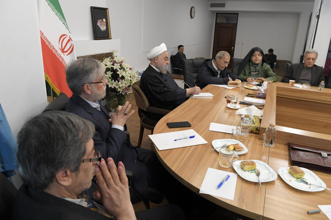 تصاویری از دیدار حسن روحانی با اساتید دانشگاه