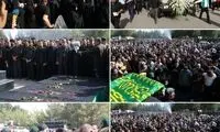 تصاویری از تشییع درگذشتگان حادثه قطار مشهد