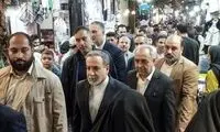 گشت‌وگذار کوتاه وزیر امور خارجه در بازار تبریز