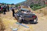 برخورد مرگبار تریلی با ۱۲ خودرو در جاده یاسوج