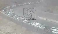 ویدئویی از ترافیکِ باورنکردنی در جاده هراز