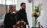 پوشش باحجاب همسر زلنسکی در یک مراسم یادبود