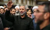 پوشش خاص سردار مجید موسوی در مراسم تشییع رهبری