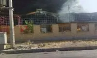آتش‌سوزی وحشتناک در کارخانه مبل