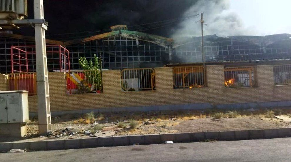 آتش‌سوزی وحشتناک در کارخانه مبل