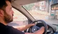 رانندگی جانباز لانچری پس از قطع دو دست و دو پا