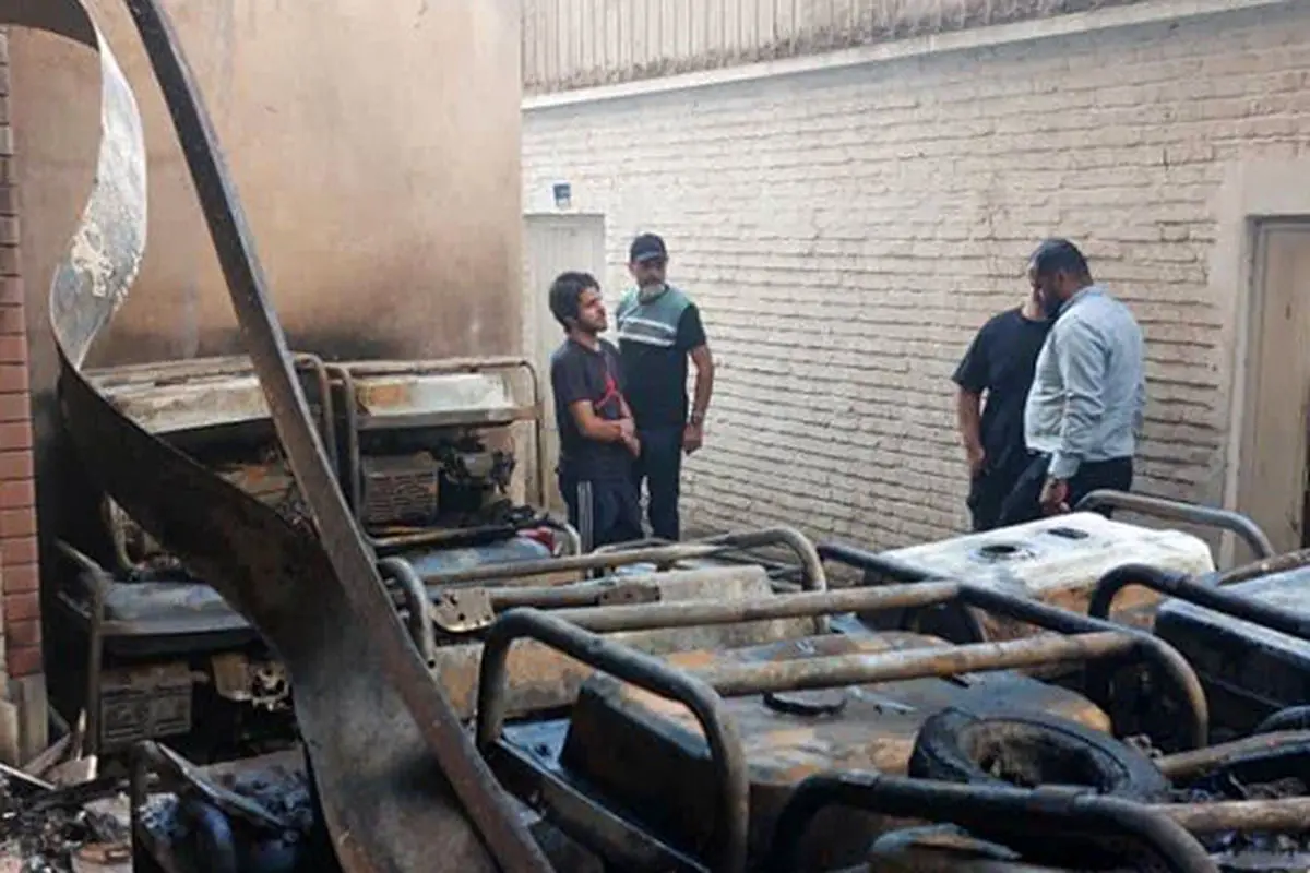 آتش‌سوزی گسترده در خیابان سعدی تهران