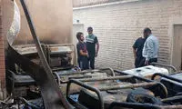 آتش‌سوزی گسترده در خیابان سعدی تهران