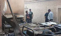 آتش‌سوزی گسترده در خیابان سعدی تهران