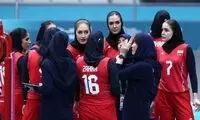 زنان والیبالیست ایران در ریاض به یاد صابر
