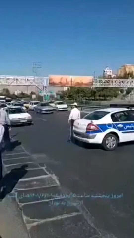 فرود هالیوودی بالگرد پلیس در قلب تهران