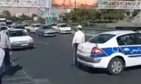 فرود هالیوودی بالگرد پلیس در قلب تهران