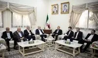 تصاویر دیدار لاریجانی با رهبران حماس در قطر