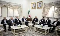 تصاویر دیدار لاریجانی با رهبران حماس در قطر