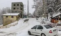 بارش برف شدید، مردم این منطقه را سورپرایز کرد